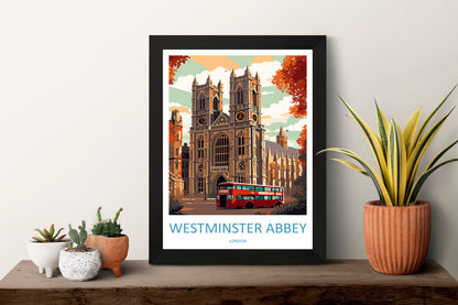 Westminster Abbey Travel Print Wall Art Westminster Abbey Wall Hanging Home Décor London Gift Art Lovers Westminster Abbey Art Lover Gift