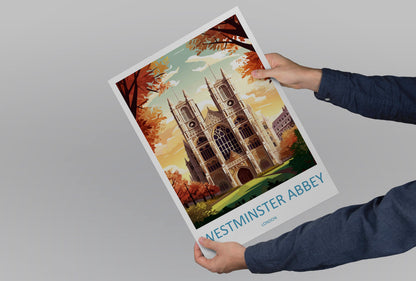 Westminster Abbey Travel Print Wall Art Westminster Abbey Wall Hanging Home Décor London Gift Art Lovers Westminster Abbey Art Lover Gift