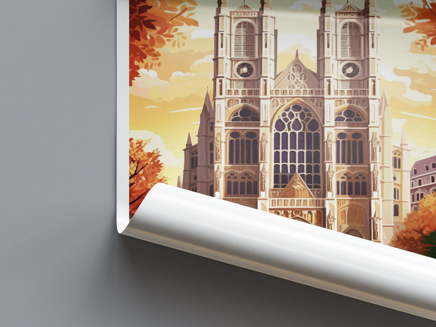 Westminster Abbey Travel Print Wall Art Westminster Abbey Wall Hanging Home Décor London Gift Art Lovers Westminster Abbey Art Lover Gift