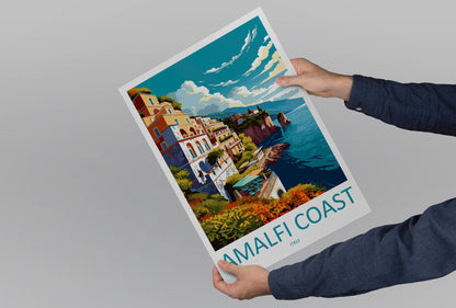 Amalfi Travel Print Wall Art Amalfi Italy Wall Hanging Home Decoration Amalfi Gift Art Lovers Wall Art Print Amalfi Italy Art Amalfi Art