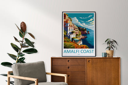 Amalfi Travel Print Wall Art Amalfi Italy Wall Hanging Home Decoration Amalfi Gift Art Lovers Wall Art Print Amalfi Italy Art Amalfi Art