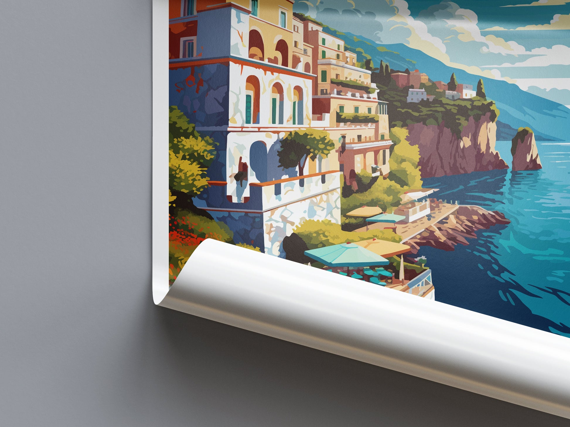 Amalfi Travel Print Wall Art Amalfi Italy Wall Hanging Home Decoration Amalfi Gift Art Lovers Wall Art Print Amalfi Italy Art Amalfi Art
