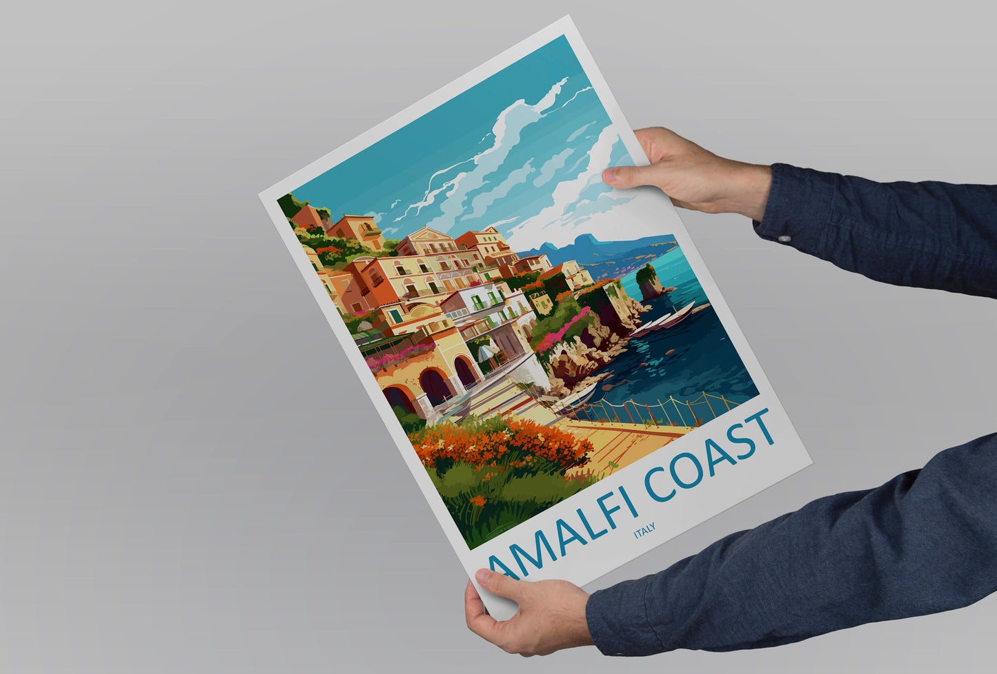 Amalfi Travel Print Wall Art Amalfi Italy Wall Hanging Home Decoration Amalfi Gift Art Lovers Wall Art Print Amalfi Italy Art Amalfi Art