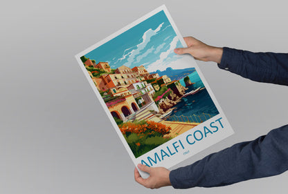 Amalfi Travel Print Wall Art Amalfi Italy Wall Hanging Home Decoration Amalfi Gift Art Lovers Wall Art Print Amalfi Italy Art Amalfi Art