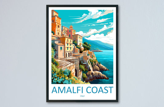 Amalfi Travel Print Wall Art Amalfi Italy Wall Hanging Home Decoration Amalfi Gift Art Lovers Wall Art Print Amalfi Italy Art Amalfi Art