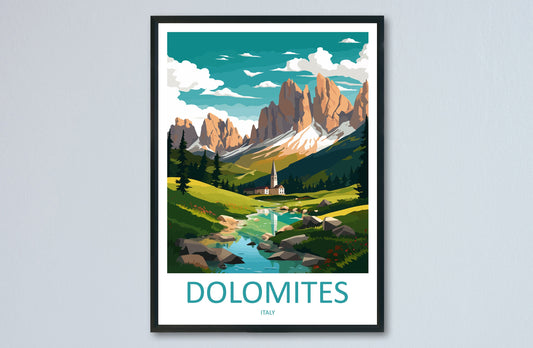 Dolomites Travel Print Dolomites Home Décor Dolomitic Alps Art Print Dolomite Mountains Room Print For Italian Mountains Gift Art Poster Art