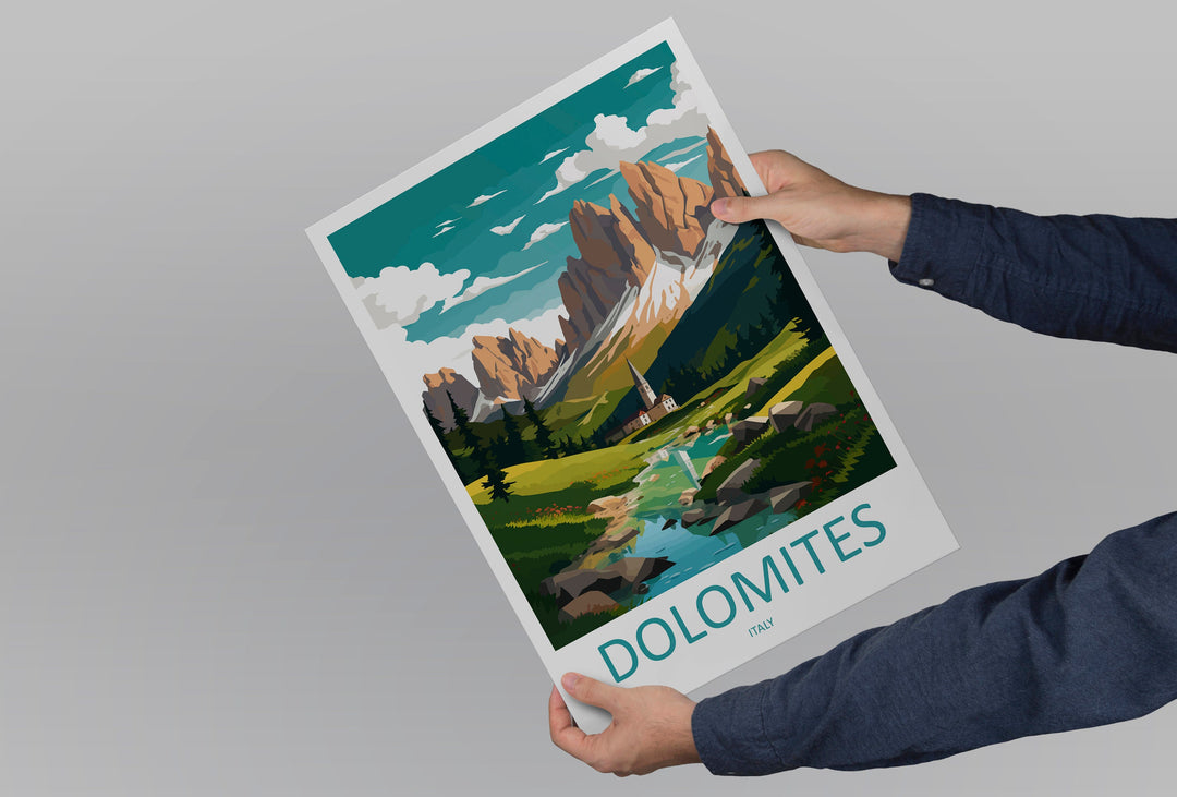 Dolomites Travel Print Dolomites Home Décor Dolomitic Alps Art Print Dolomite Mountains Room Print For Italian Mountains Gift Art Poster Art