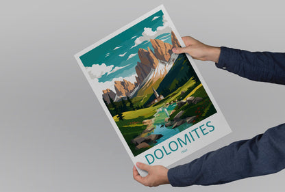 Dolomites Travel Print Dolomites Home Décor Dolomitic Alps Art Print Dolomite Mountains Room Print For Italian Mountains Gift Art Poster Art