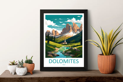 Dolomites Travel Print Dolomites Home Décor Dolomitic Alps Art Print Dolomite Mountains Room Print For Italian Mountains Gift Art Poster Art