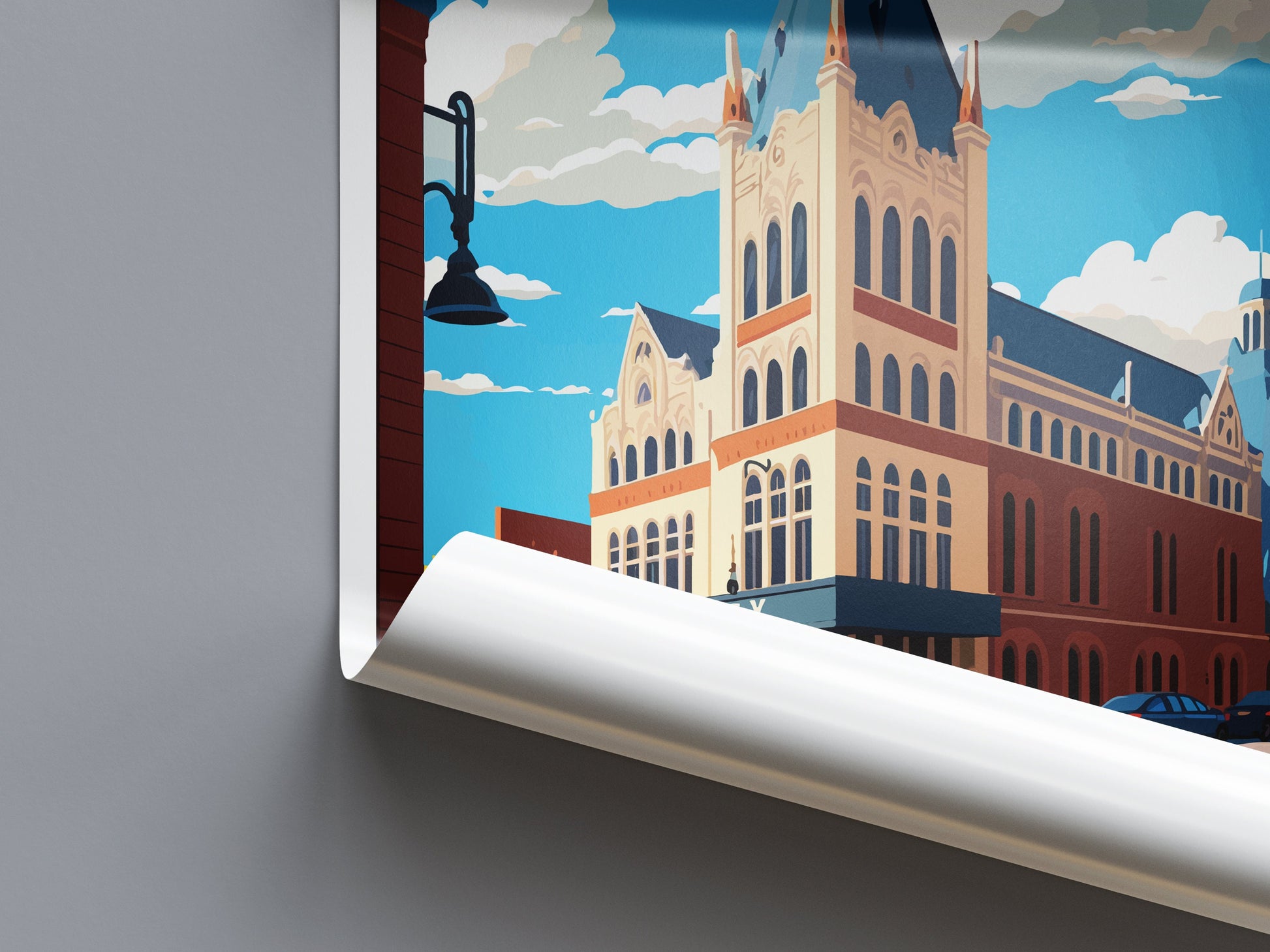 Ithaca Travel Print Wall Art Ithaca Wall Hanging Home Décor Ithaca Gift Art Lovers New York State Art Gift Lover Print