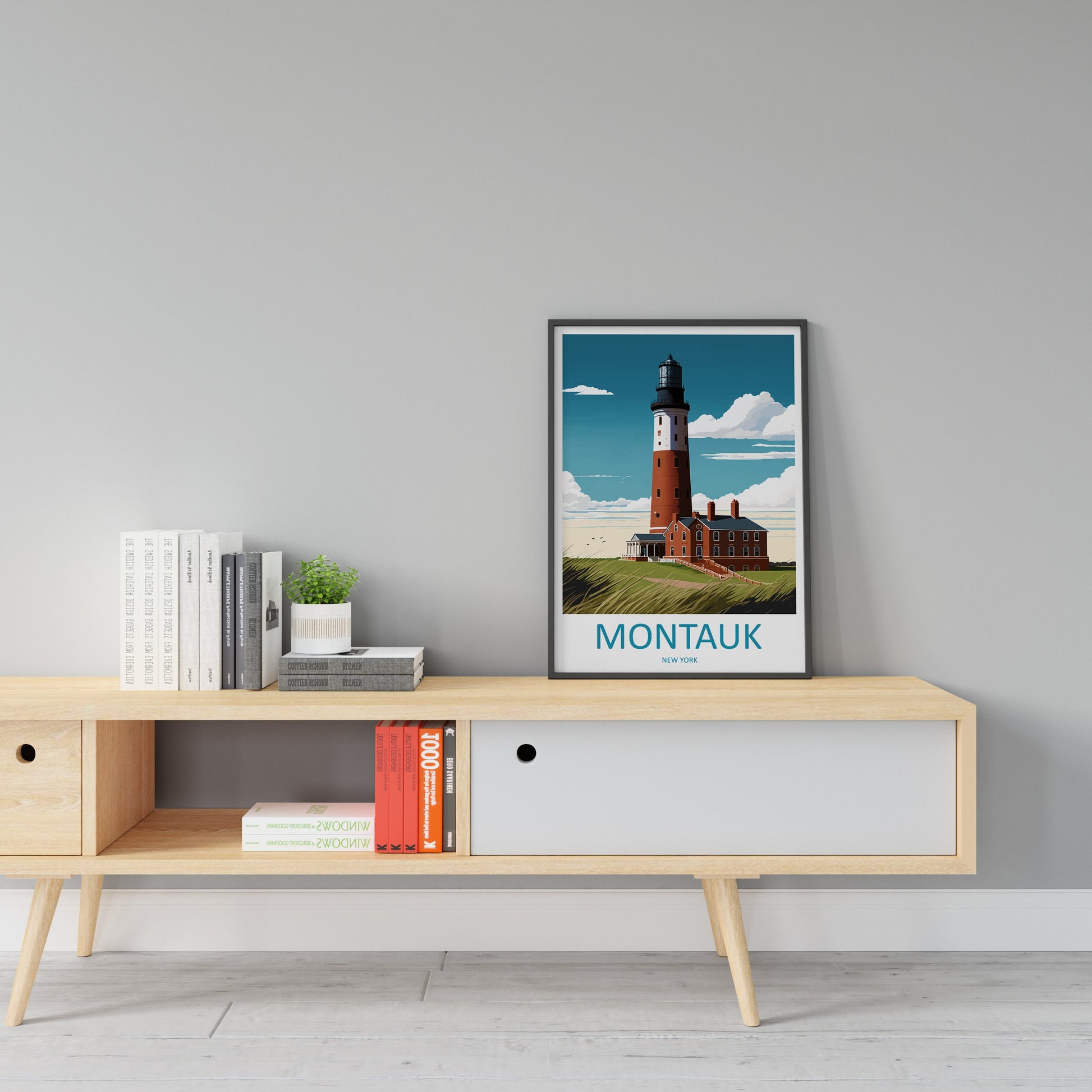 Montauk Travel Print Wall Art Montauk Wall Hanging Home Décor Montauk Gift Art Lovers New York State Art Gift Lover Poster