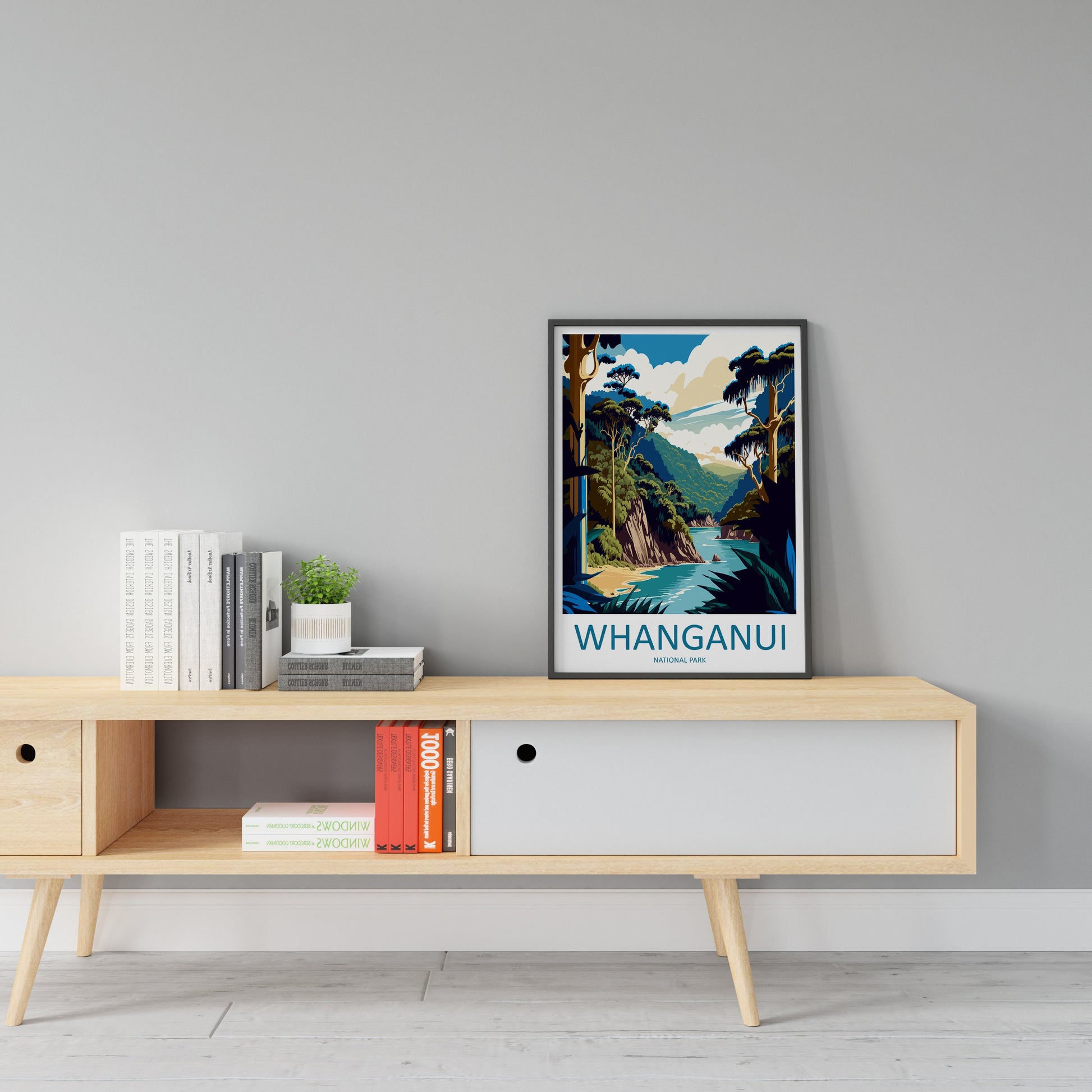 Whanganui National Park Travel Print Wall Art Whanganui Wall Hanging Home Décor Whanganui Gift Art Lovers New Zealand Art