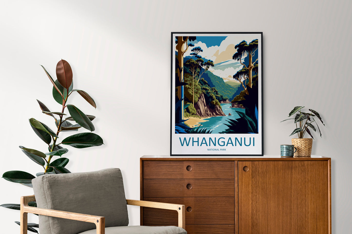 Whanganui National Park Travel Print Wall Art Whanganui Wall Hanging Home Décor Whanganui Gift Art Lovers New Zealand Art