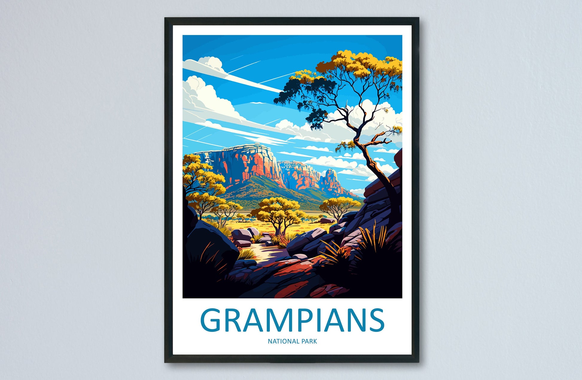 Grampians National Park Travel Print Wall Art Grampians Wall Hanging Home Décor Grampians Gift Art Lovers Wall Art Australia Travel Print
