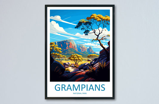Grampians National Park Travel Print Wall Art Grampians Wall Hanging Home Décor Grampians Gift Art Lovers Wall Art Australia Travel Print