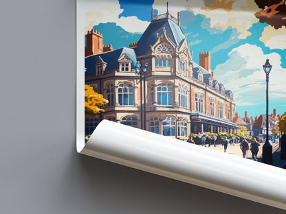 Harrogate Travel Print Wall Art Harrogate Wall Hanging Home Décor Harrogate Gift Art Lovers England Art Lover Gift Print