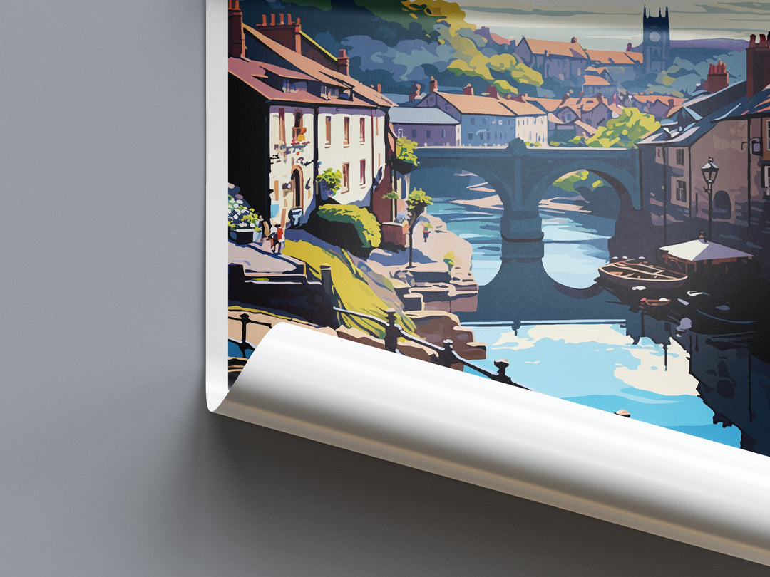 Knaresborough Travel Print Wall Art Knaresborough Wall Hanging Home Décor Knaresborough Gift Art Lovers England Art Lover Gift Print