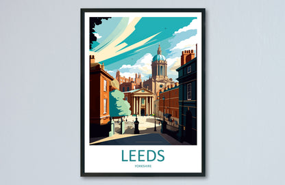 Leeds Travel Print Wall Art Leeds Wall Hanging Home Décor Leeds Gift Art Lovers England Art Lover Gift Print Artwork Yorkshire Art