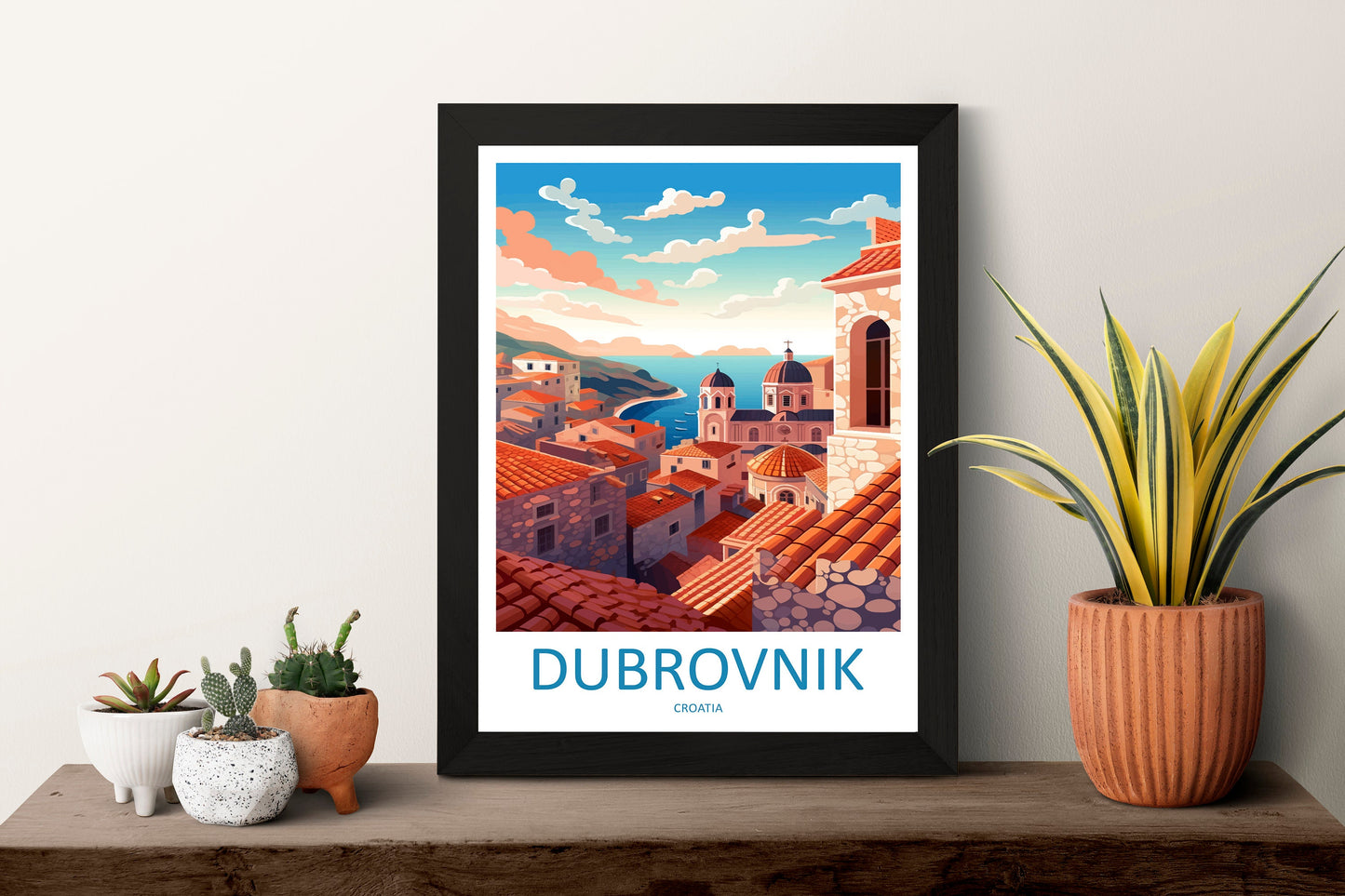 Dubrovnik Print Dubrovnik Home Decor Landscape Art Print Dubrovnik Wall Art for Croatia Enthusiast Gift Wall Hanging Dubrovnik Croatia Print
