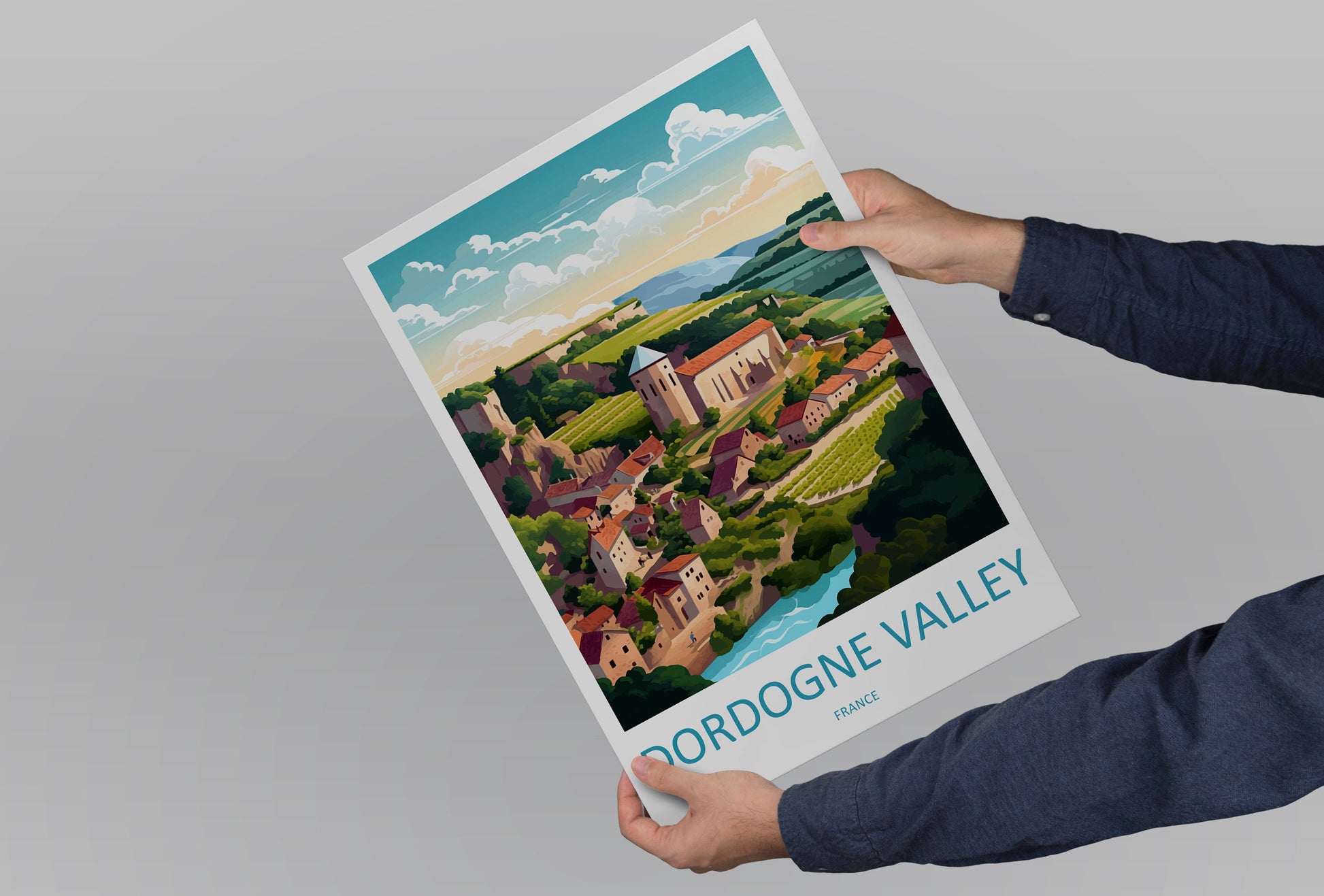 Dordogne Travel Print Wall Art Dordogne Wall Hanging Home Decoration Dordogne Gift Art Lovers Wall Art Print Art Dordogne Wall Hanging Art