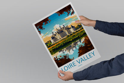 Loire Valley Travel Print Wall Art Loire Valley Wall Hanging Home Décor Loire Valley Gift Art Lovers France Art Lover Gift Loire Valley Art