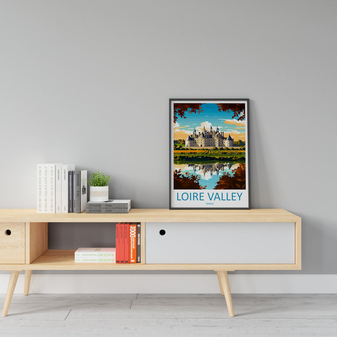 Loire Valley Travel Print Wall Art Loire Valley Wall Hanging Home Décor Loire Valley Gift Art Lovers France Art Lover Gift Loire Valley Art