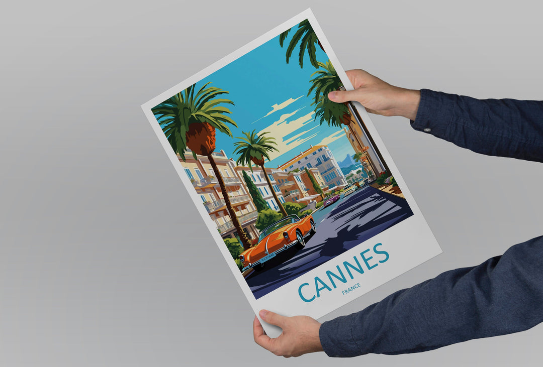 Cannes Travel Print Wall Art Cannes Wall Hanging Home Décor Cannes Gift Art Lovers France Art Lover Gift Cannes Print France Artwork