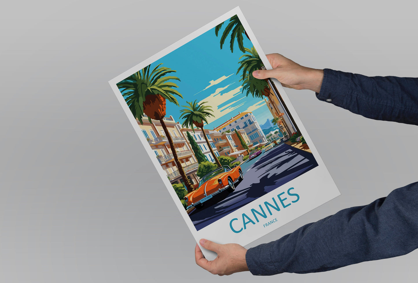 Cannes Travel Print Wall Art Cannes Wall Hanging Home Décor Cannes Gift Art Lovers France Art Lover Gift Cannes Print France Artwork