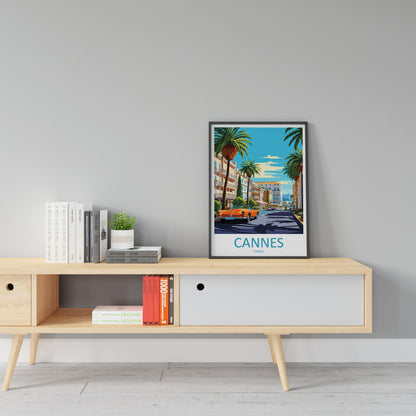 Cannes Travel Print Wall Art Cannes Wall Hanging Home Décor Cannes Gift Art Lovers France Art Lover Gift Cannes Print France Artwork