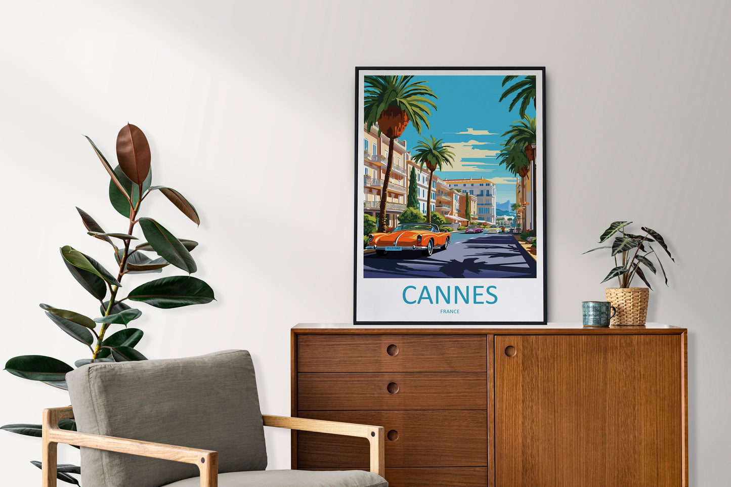 Cannes Travel Print Wall Art Cannes Wall Hanging Home Décor Cannes Gift Art Lovers France Art Lover Gift Cannes Print France Artwork