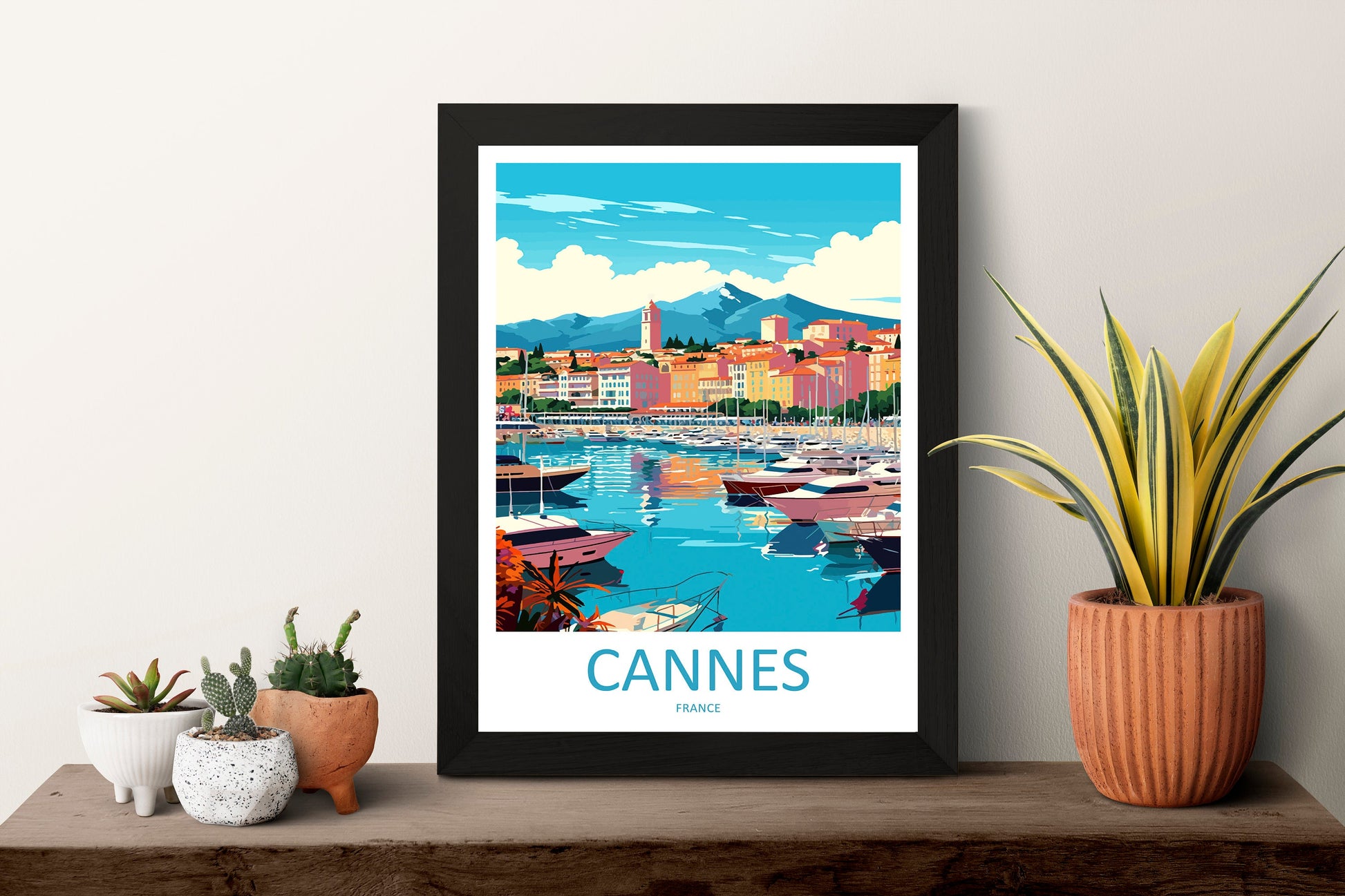 Cannes Travel Print Wall Art Cannes Wall Hanging Home Décor Cannes Gift Art Lovers France Art Lover Gift Cannes Print France Artwork