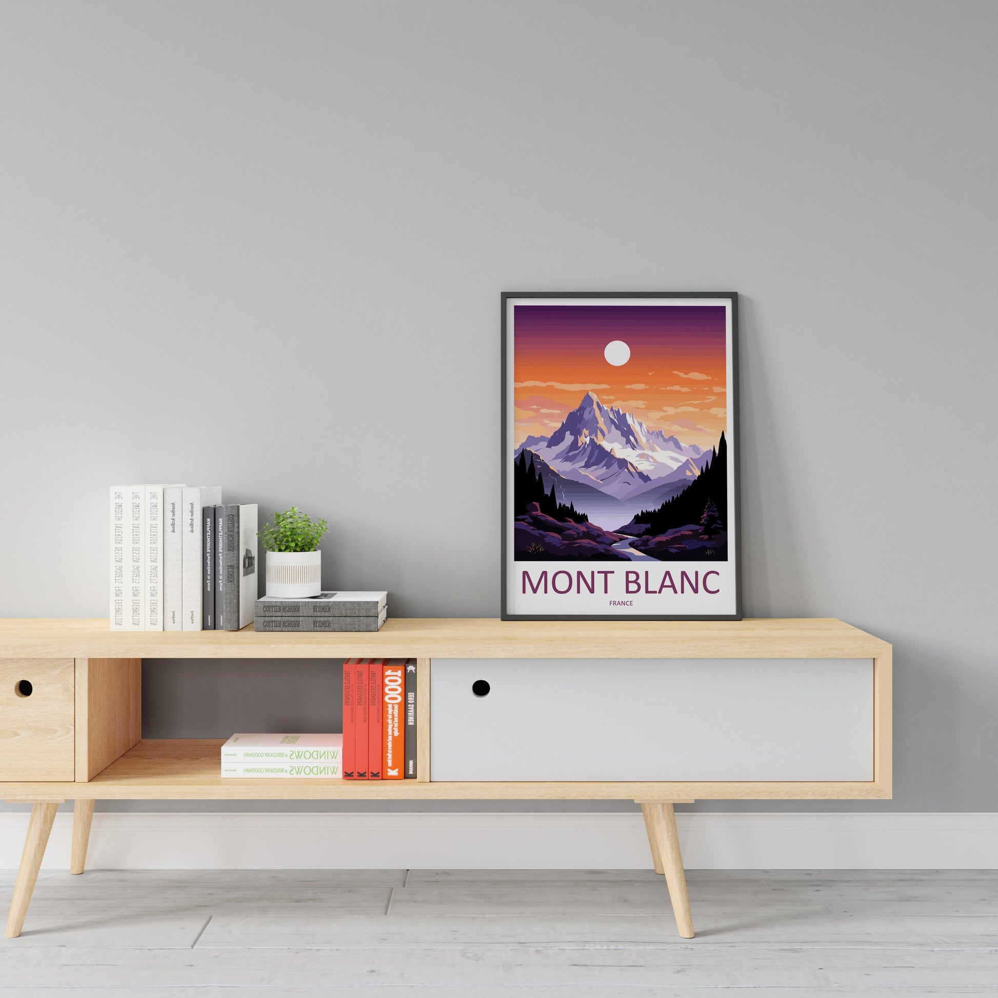 Mont Blanc Travel Print Wall Art Mont Blanc Wall Hanging Home Decor Mont Blanc Gift Art Lovers Wall Art Print Art Mont Blanc Wall Art