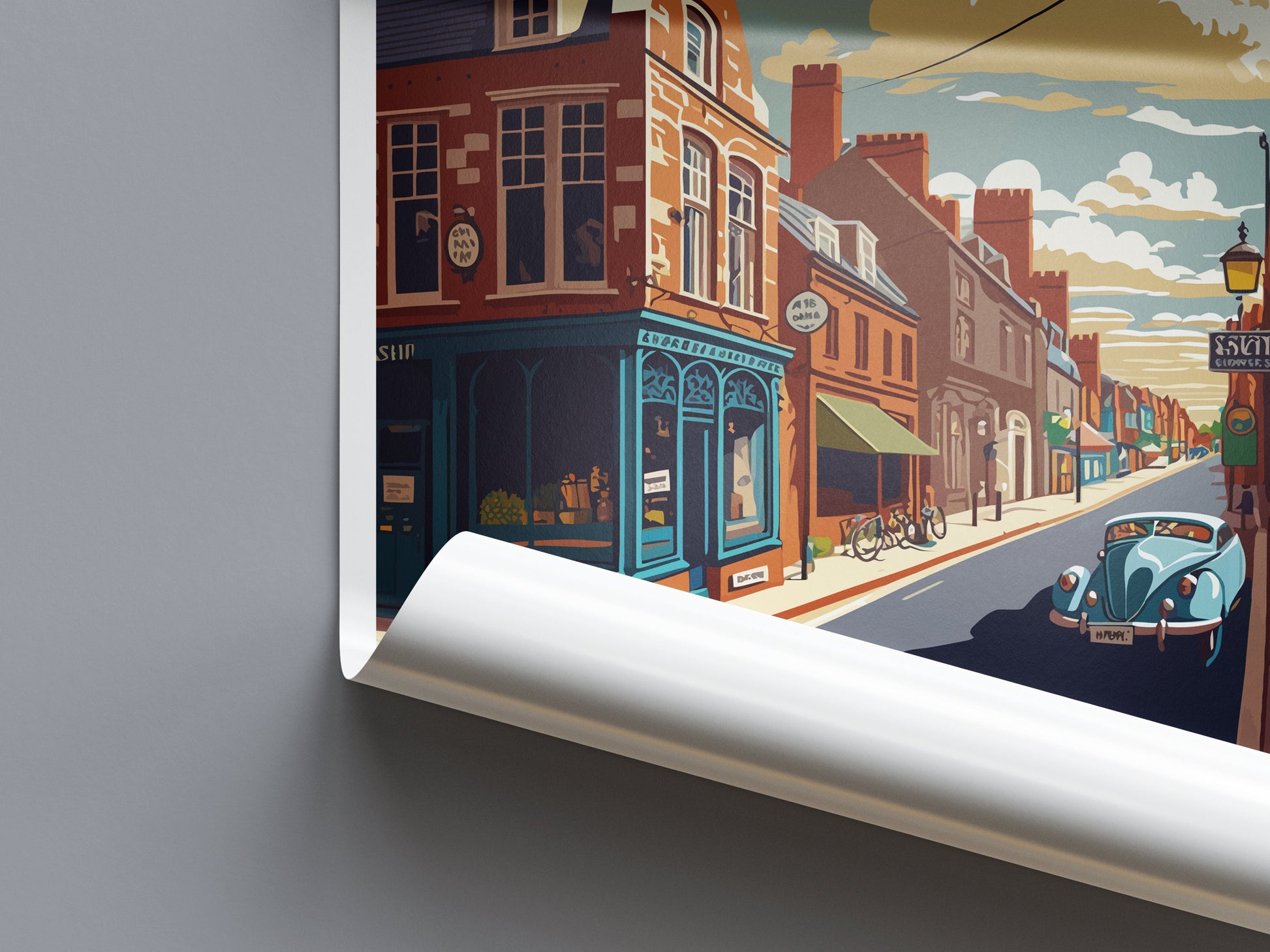 Skipton Travel Print Wall Art Skipton Wall Hanging Home Décor Skipton Gift Art Lovers England Art Lover Gift Print Artwork Yorkshire Art