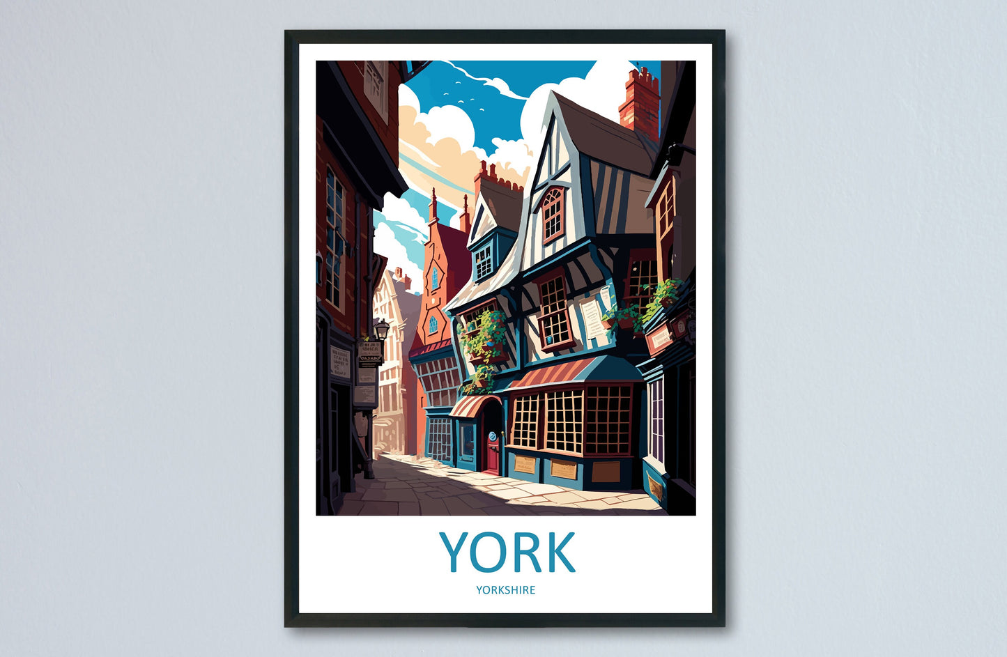 York Travel Print Wall Art York Wall Hanging Home Décor York Gift Art Lovers England Art Lover Gift Print Artwork Yorkshire Art