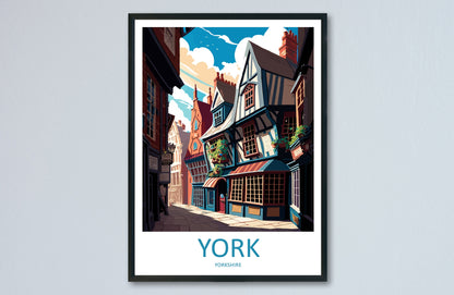 York Travel Print Wall Art York Wall Hanging Home Décor York Gift Art Lovers England Art Lover Gift Print Artwork Yorkshire Art