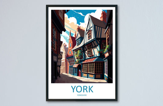 York Travel Print Wall Art York Wall Hanging Home Décor York Gift Art Lovers England Art Lover Gift Print Artwork Yorkshire Art
