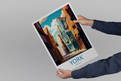 York Travel Print Wall Art York Wall Hanging Home Décor York Gift Art Lovers England Art Lover Gift Print Artwork Yorkshire Art