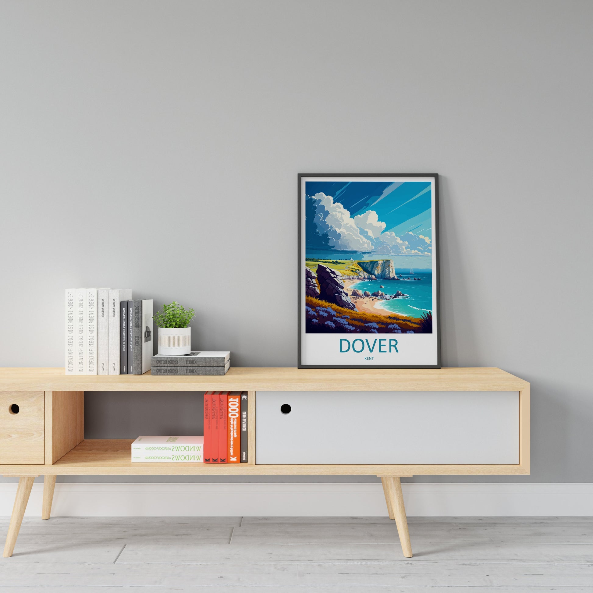 Dover Travel Print Wall Art Dover Wall Hanging Home Décor Dover Gift Art Lovers England Art Lover Gift Print Artwork Kent Art