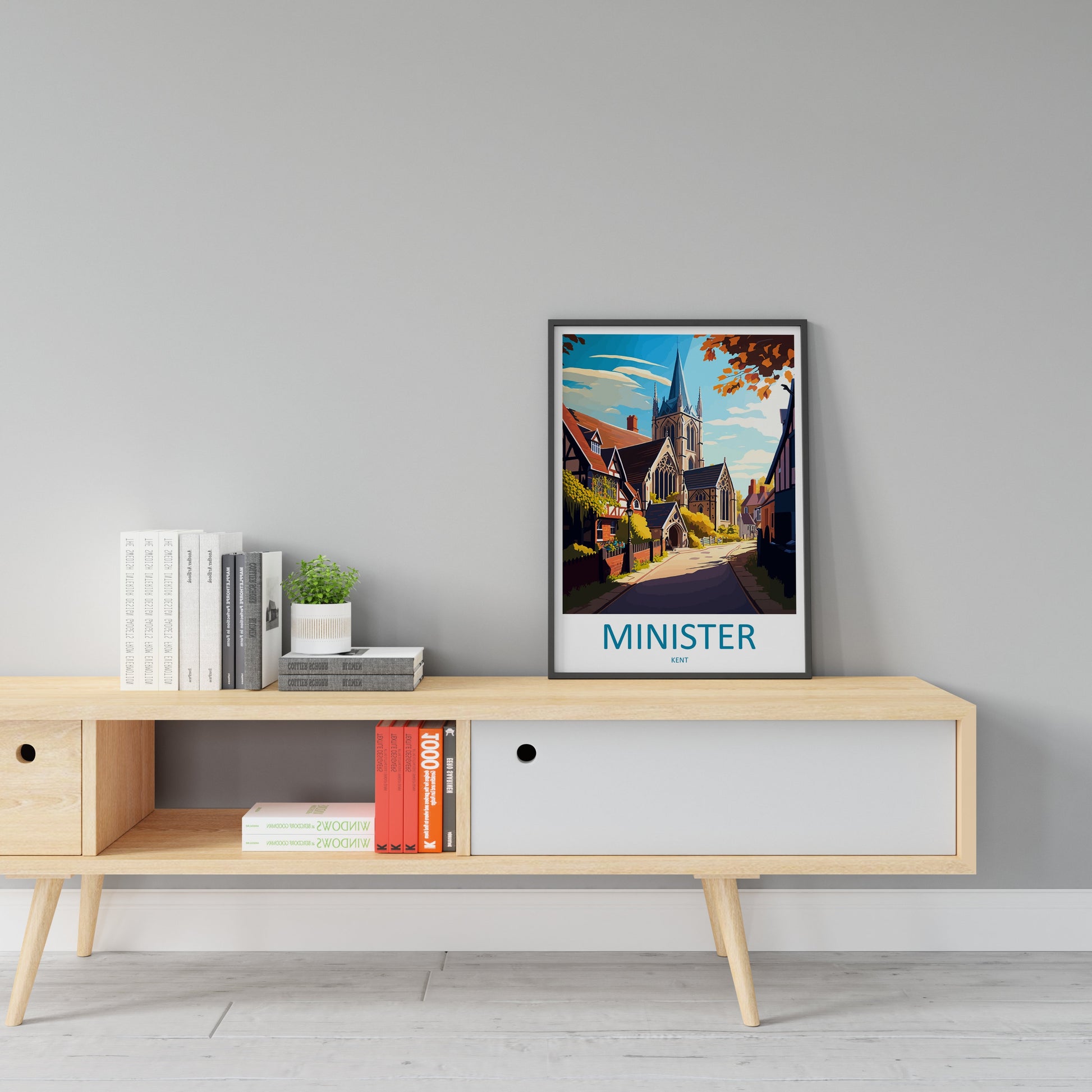 Minister Travel Print Wall Art Minister Wall Hanging Home Décor Minister Gift Art Lovers England Art Lover Gift Print Artwork Kent Art