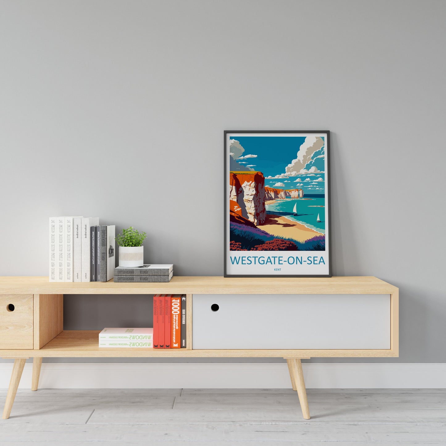 Westgate-On-Sea Travel Print Wall Art Westgate-On-Sea Wall Hanging Home Décor Westgate-On-Sea Gift Art Lovers England Art Lover Gift Print