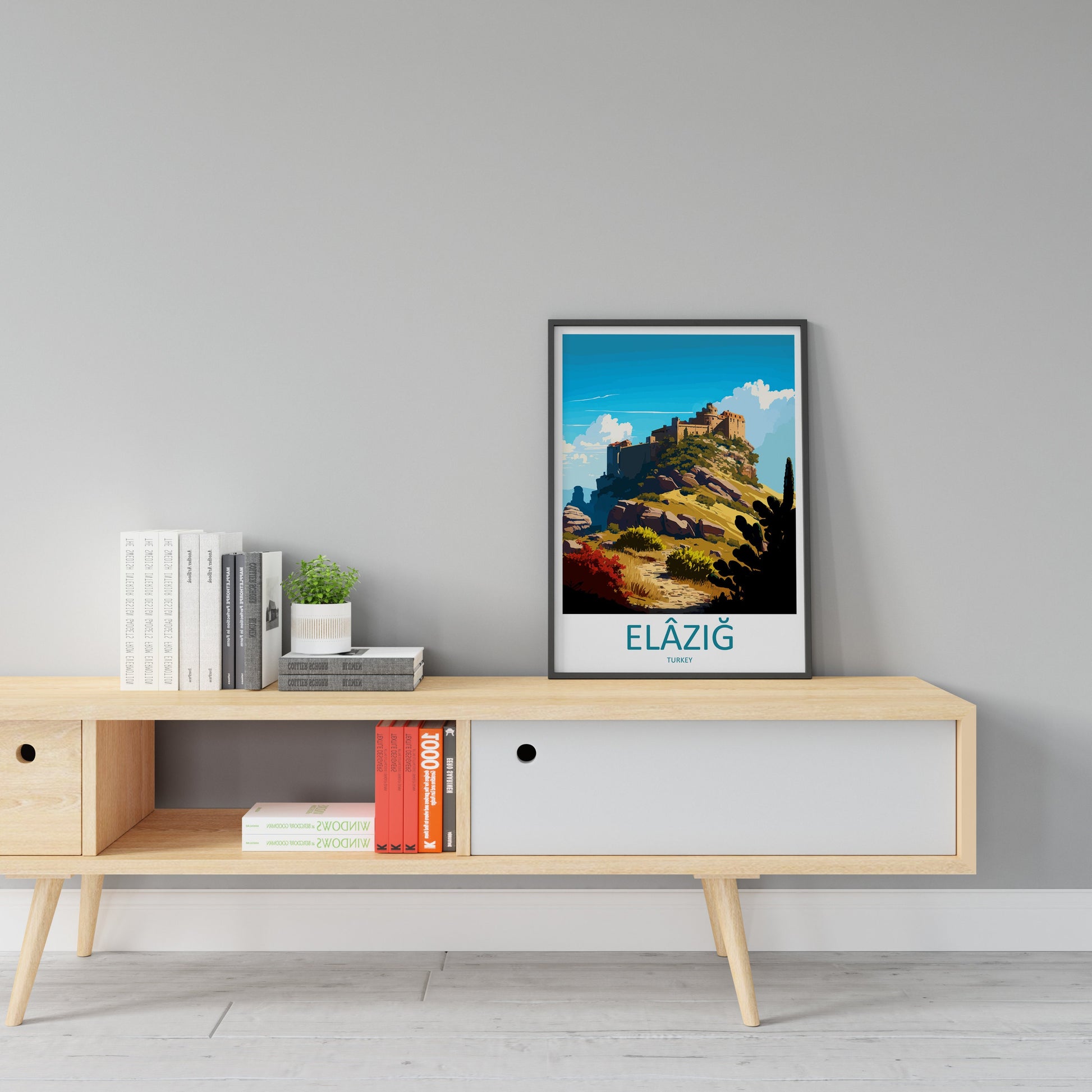 Elâzığ Travel Print Wall Art Elâzığ Wall Hanging Home Decoration Elâzığ Gift Art Lovers Wall Art Print Art Elâzığ Wall Print Turkey