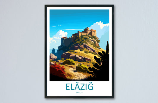 Elâzığ Travel Print Wall Art Elâzığ Wall Hanging Home Decoration Elâzığ Gift Art Lovers Wall Art Print Art Elâzığ Wall Print Turkey
