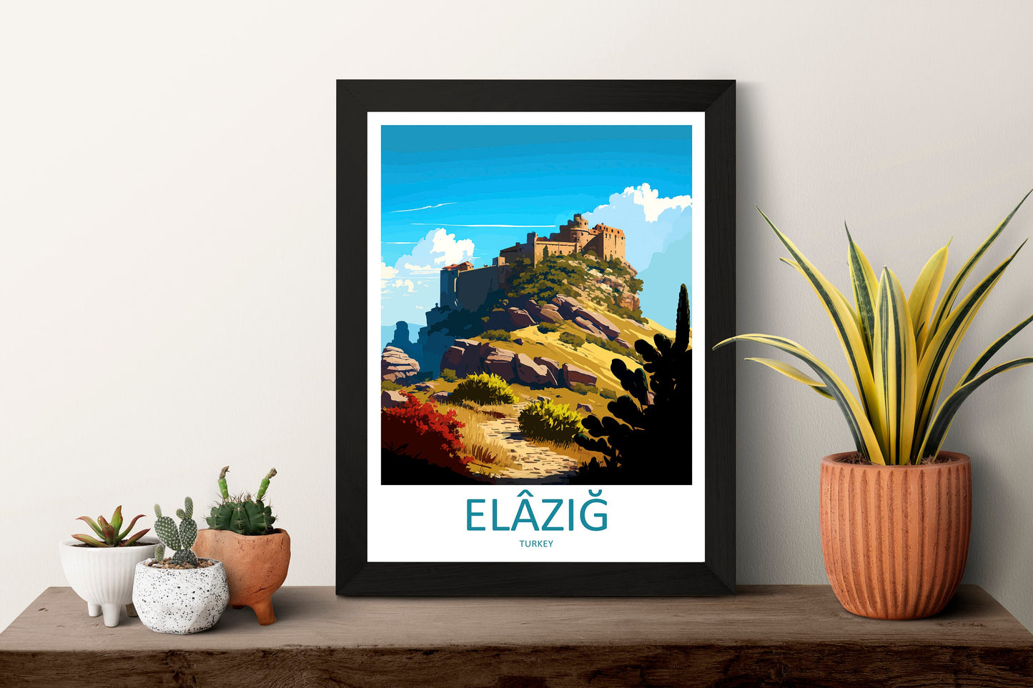 Elâzığ Travel Print Wall Art Elâzığ Wall Hanging Home Decoration Elâzığ Gift Art Lovers Wall Art Print Art Elâzığ Wall Print Turkey