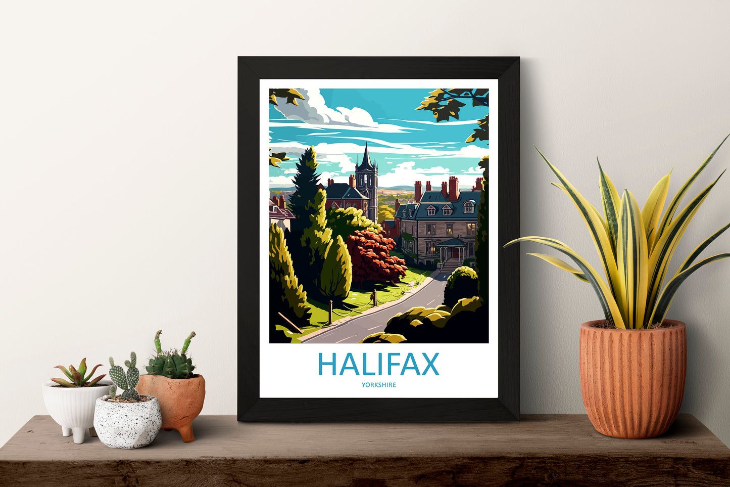 Halifax Travel Print Wall Art Halifax Wall Hanging Home Décor Halifax Gift Art Lovers England Art Lover Gift Print Artwork Yorkshire Artwork