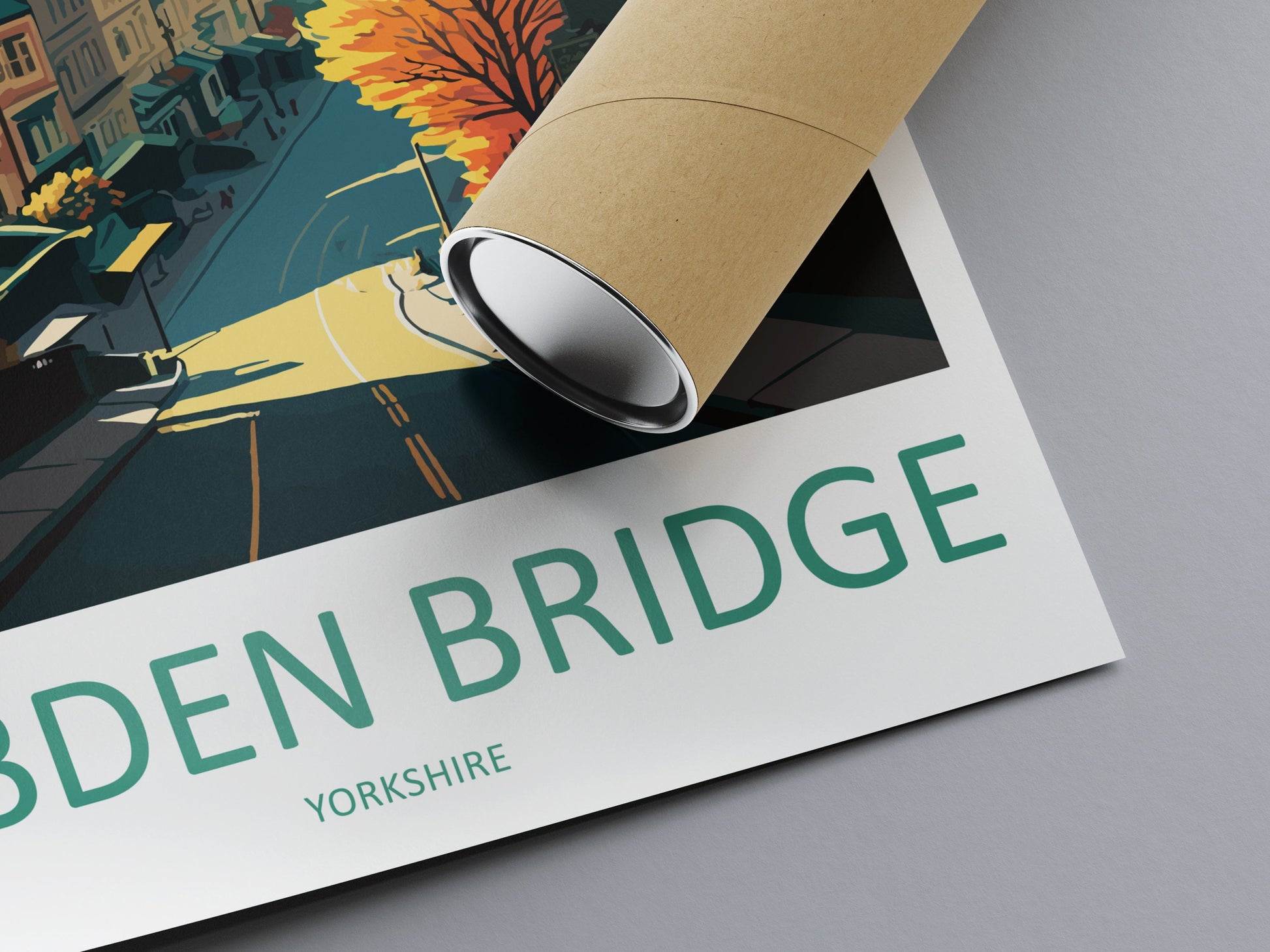 Hebden Bridge Travel Print Wall Art Hebden Bridge Wall Hanging Home Décor Hebden Bridge Gift Art Lovers England Art Lover Gift Print Artwork