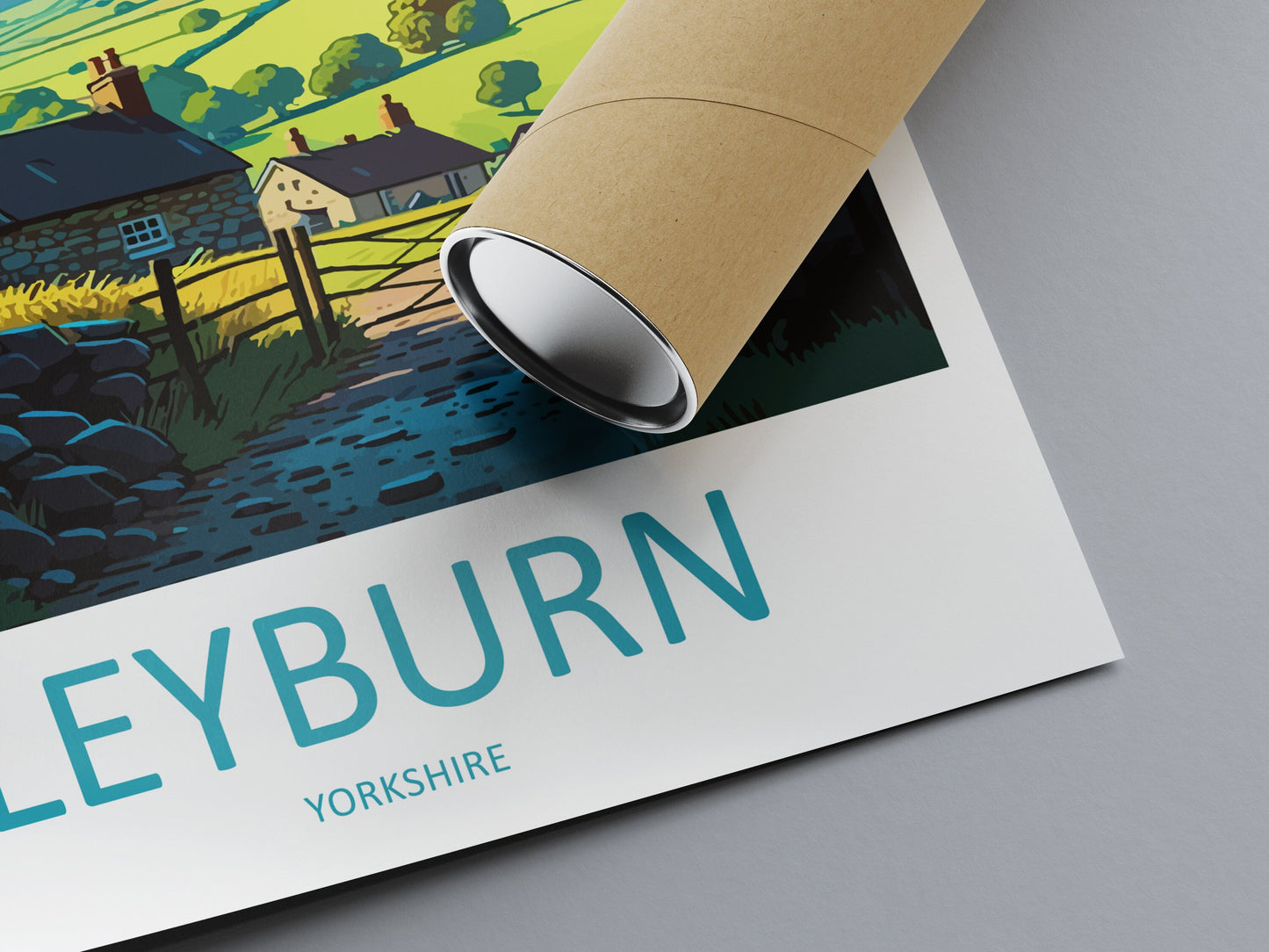 Leyburn Travel Print Wall Art Leyburn Wall Hanging Home Décor Leyburn Gift Art Lovers England Art Lover Gift Print Artwork Yorkshire Artwork