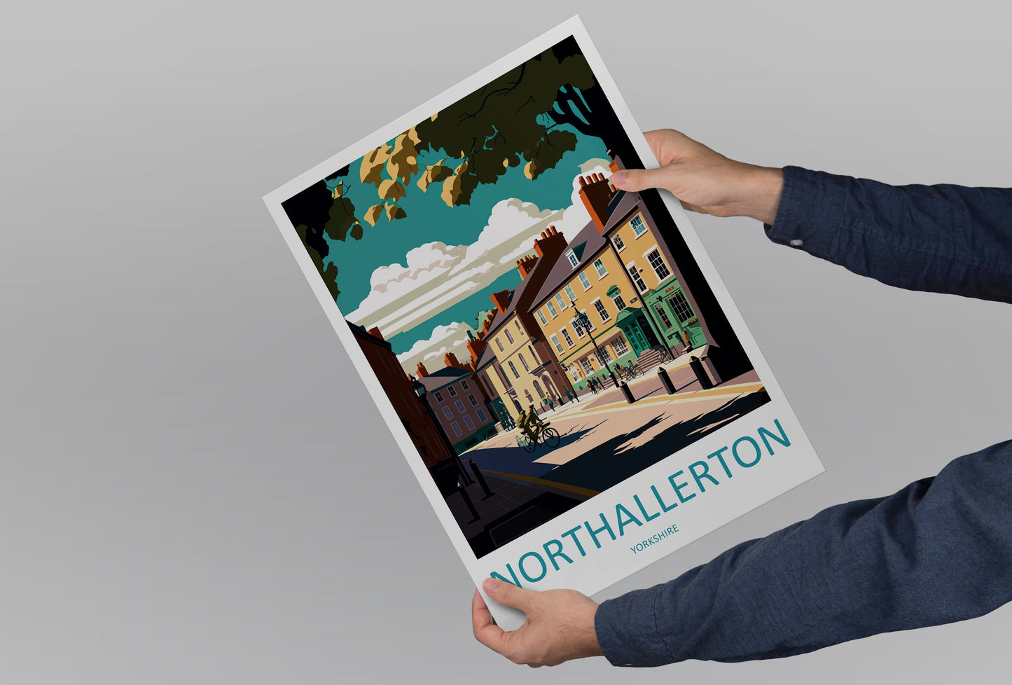 Northallerton Travel Print Wall Art Northallerton Wall Hanging Home Décor Malham Cove Gift Art Lovers England Art Lover Gift Print Artwork