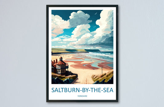 Saltburn-By-The-Sea Travel Print Wall Art Saltburn-By-The-Sea Wall Hanging Home Décor Saltburn-By-The-Sea Gift Art Lovers England Art Lover