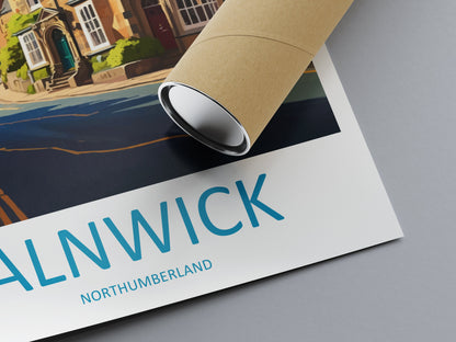 Alnwick Travel Print Wall Art Alnwick Wall Hanging Home Décor Alnwick Gift Art Lovers England Art Lover Gift Print