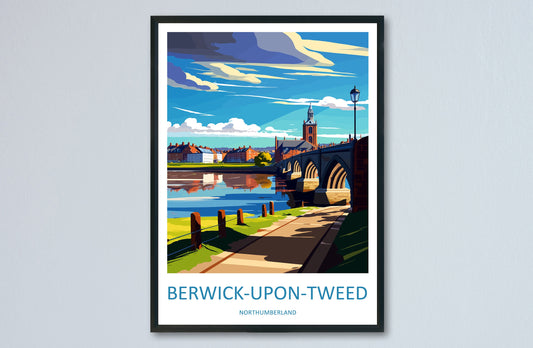 Berwick-Upon-Tweed Travel Print Wall Art Berwick-Upon-Tweed Wall Hanging Home Décor Berwick-Upon-Tweed Gift Art Lovers England Art Lover